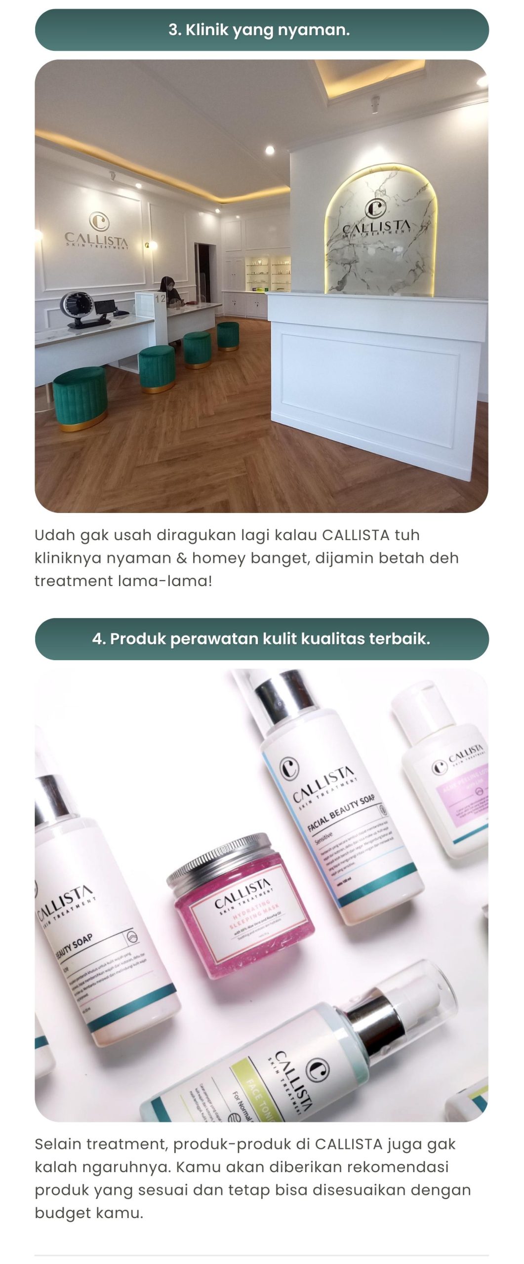 Callista Skin Treatment - Jati Asih | CALLISTA